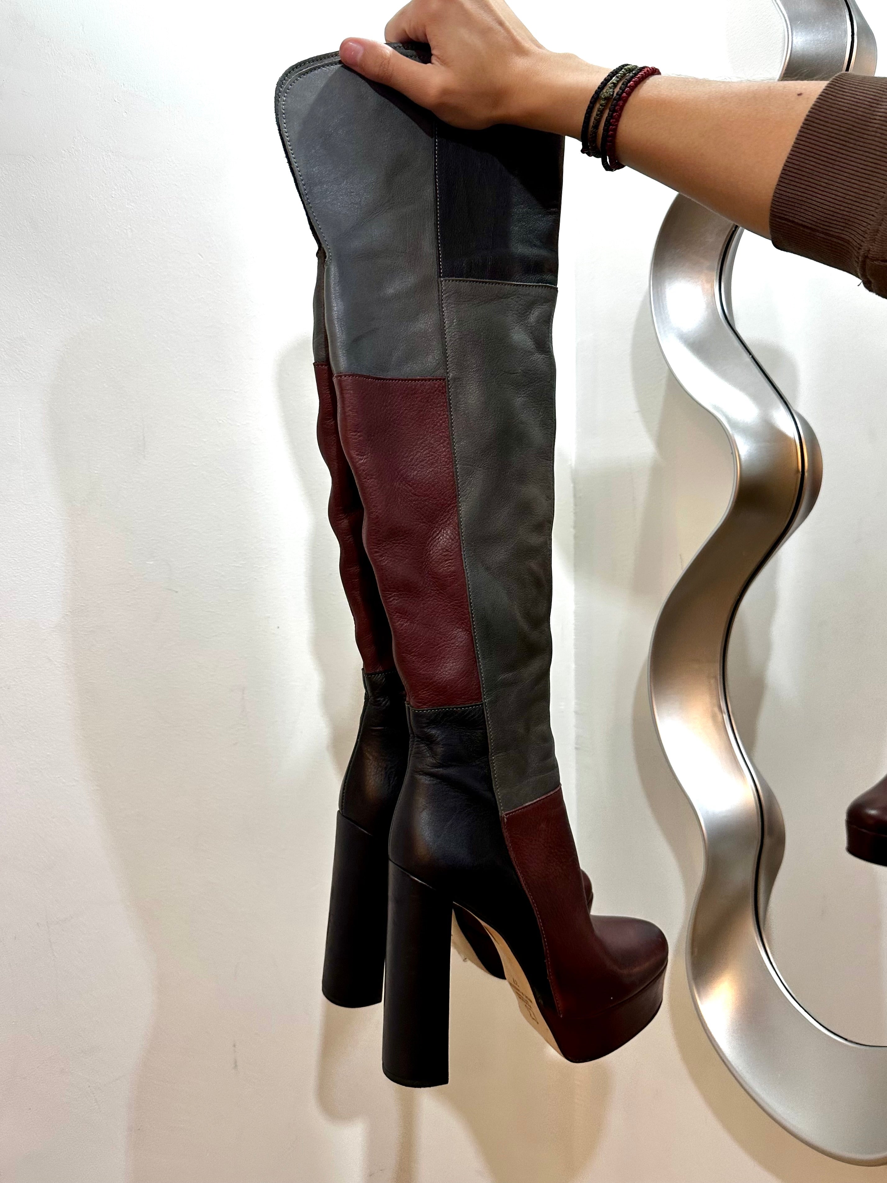 Real leather boots