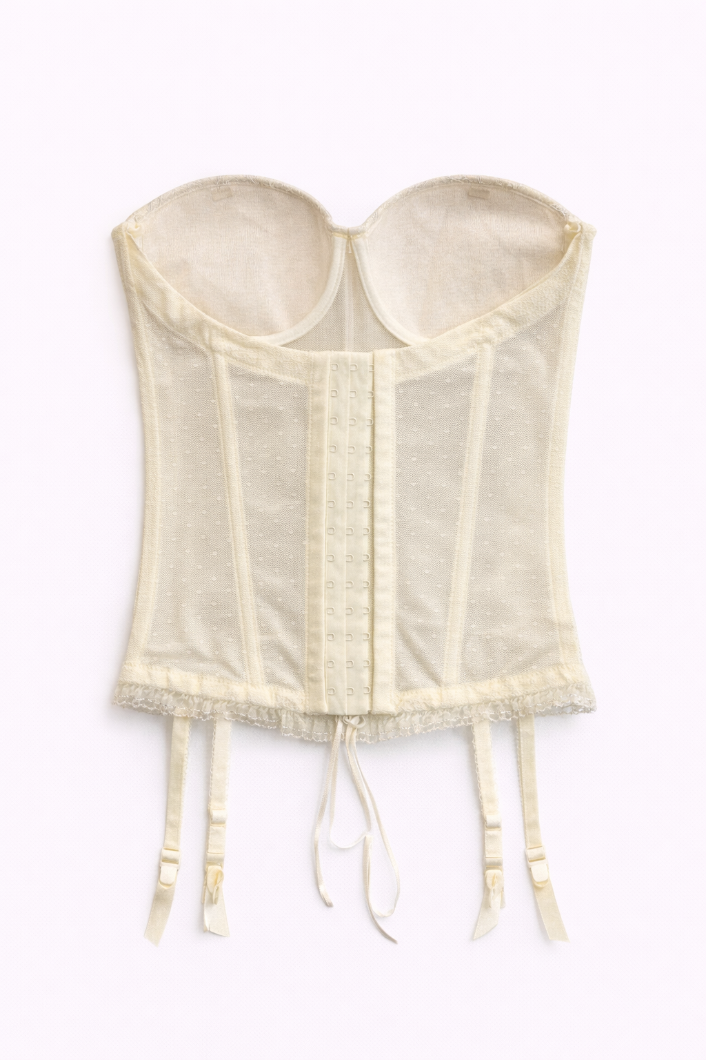 Ivory lace corset