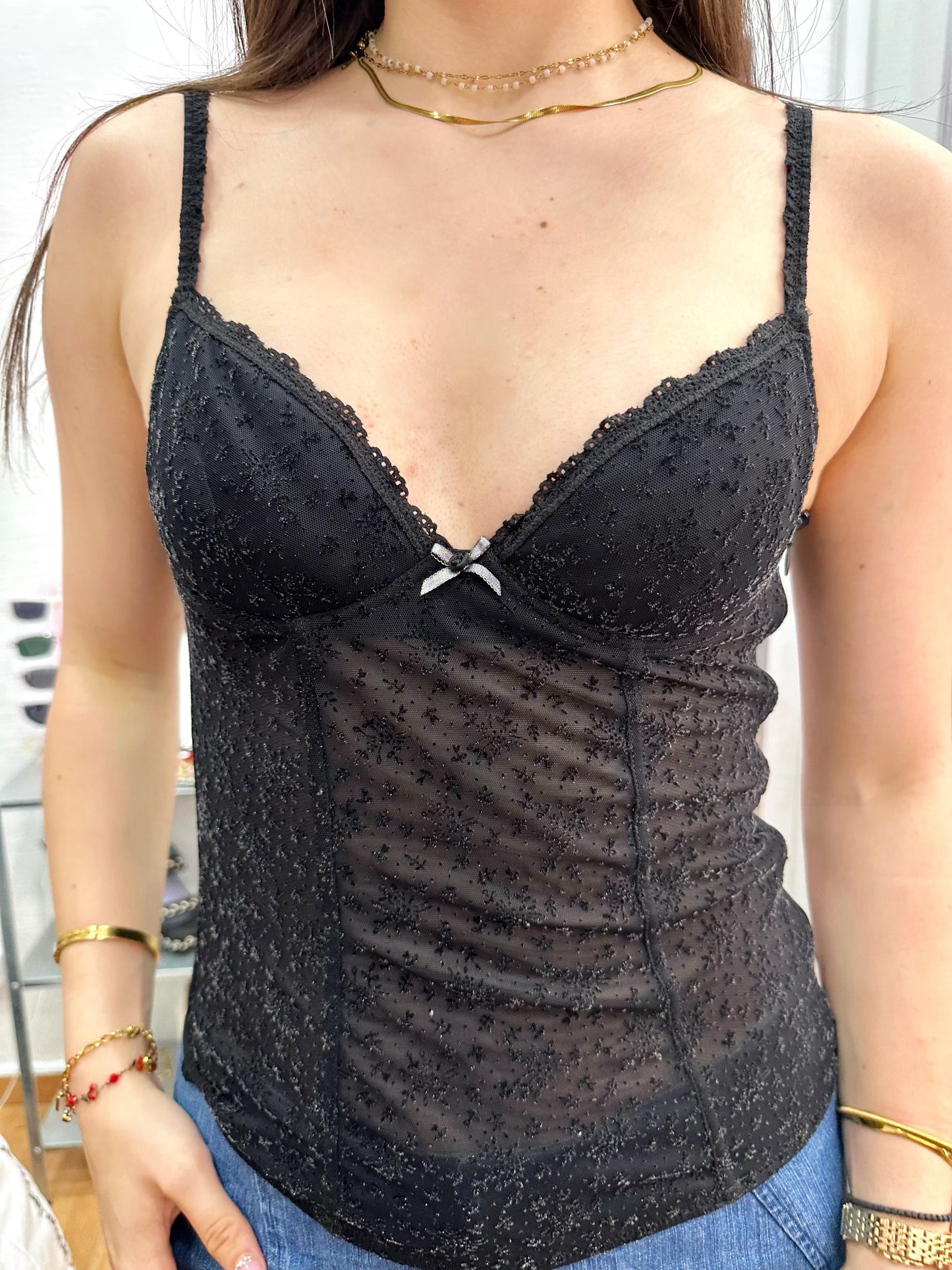 Black corset top