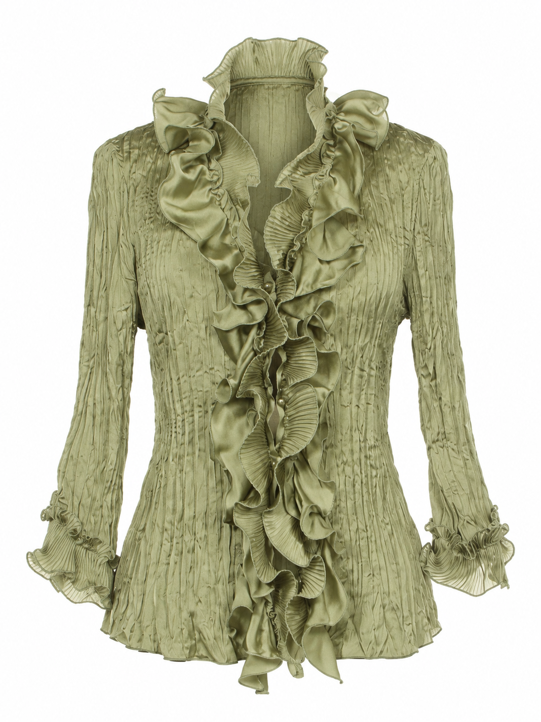 Ruffle pleated shirt / blouse