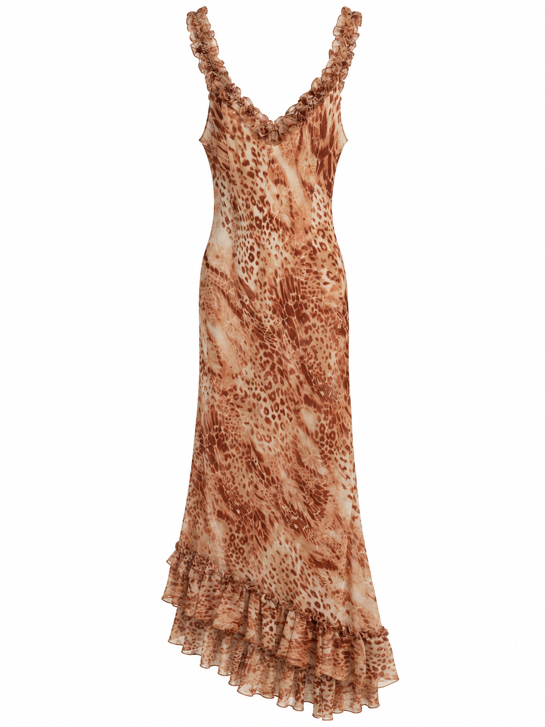 Deadstock maxi asymmetrical dress