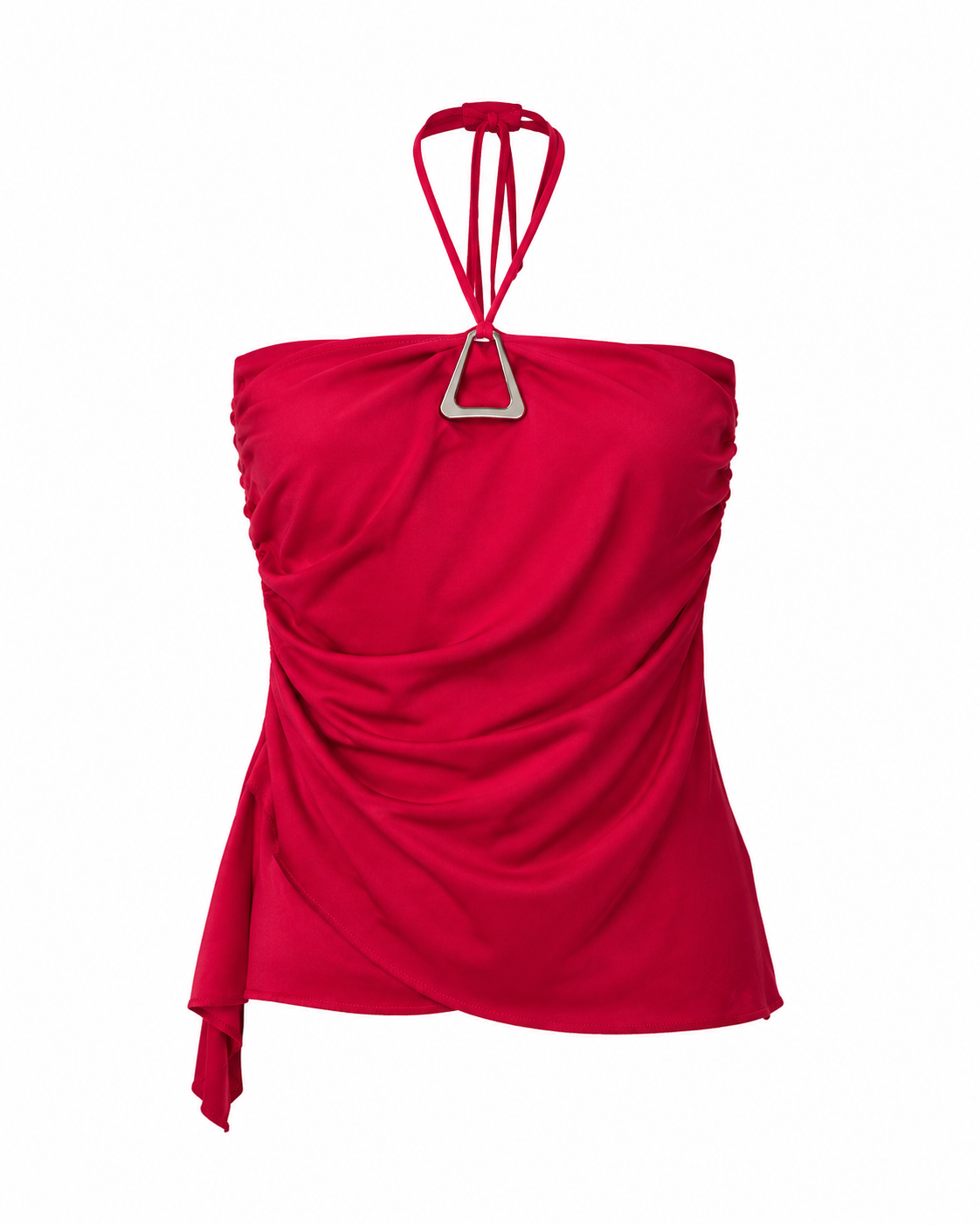 Vintage halter neck top with metallic detail