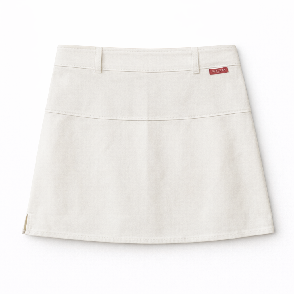Super mini white skirt