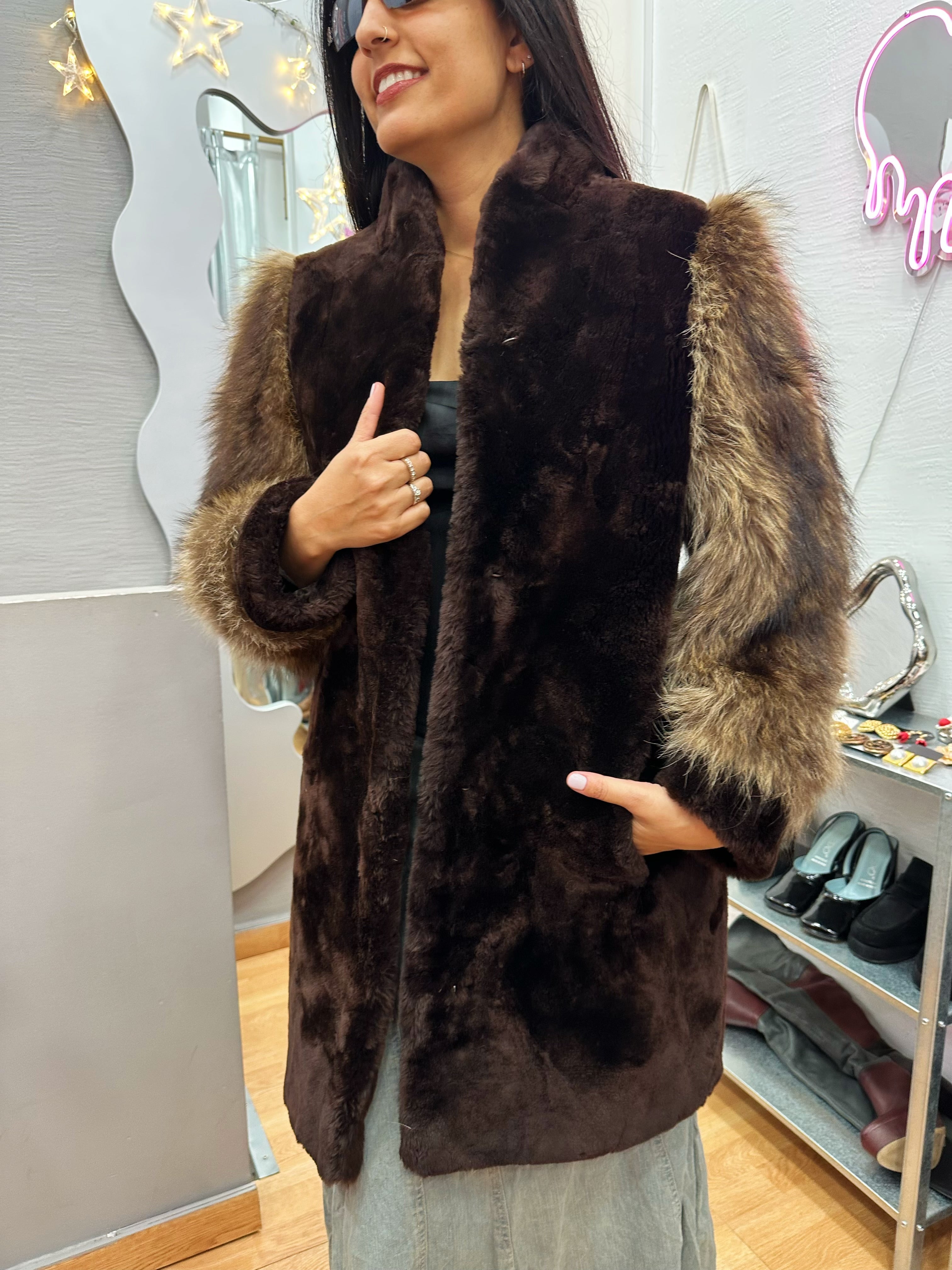 Real fur jacket