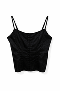 Satin jacquard corset