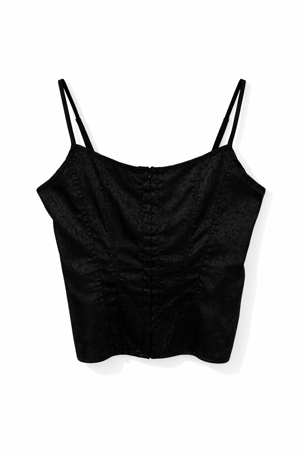 Satin jacquard corset
