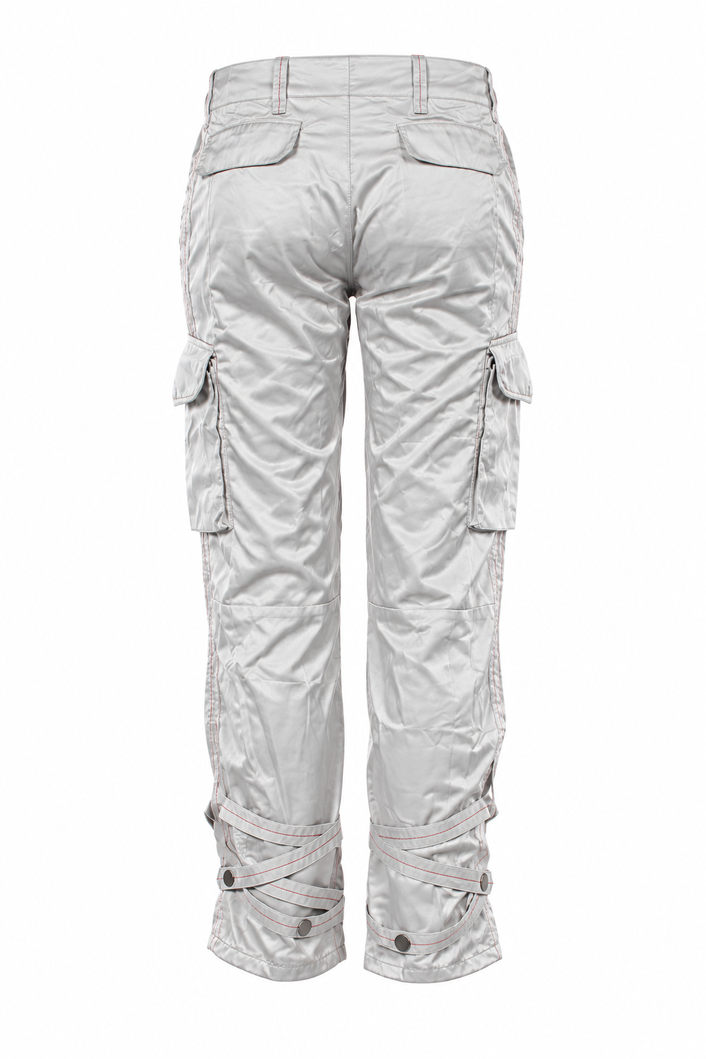 Low rised silver / grey pants