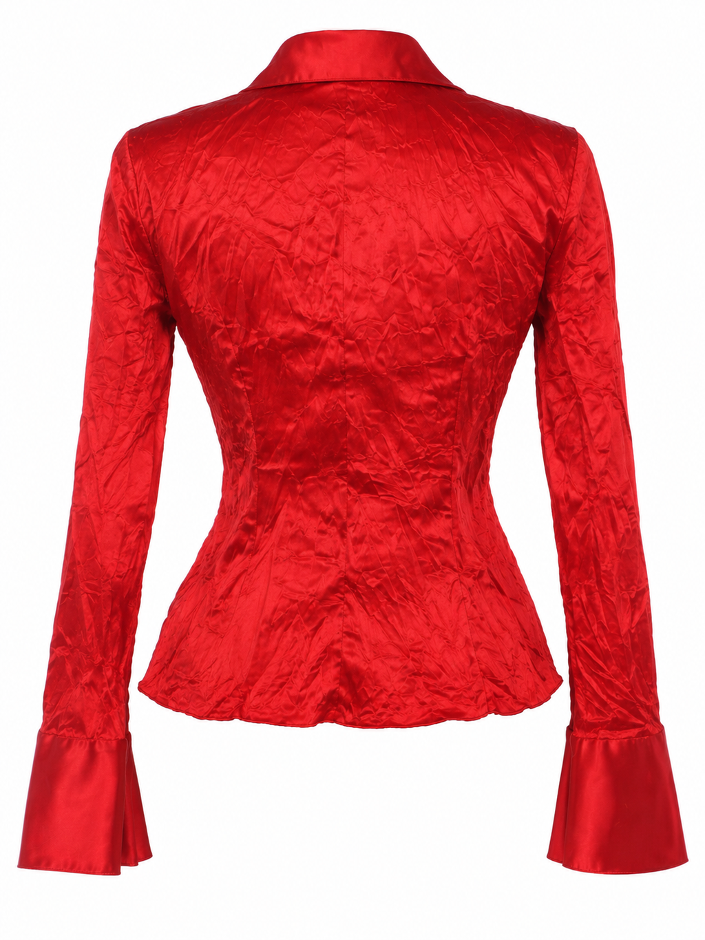 Satin fitted shirt