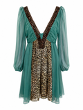 Cinema silk mini dress