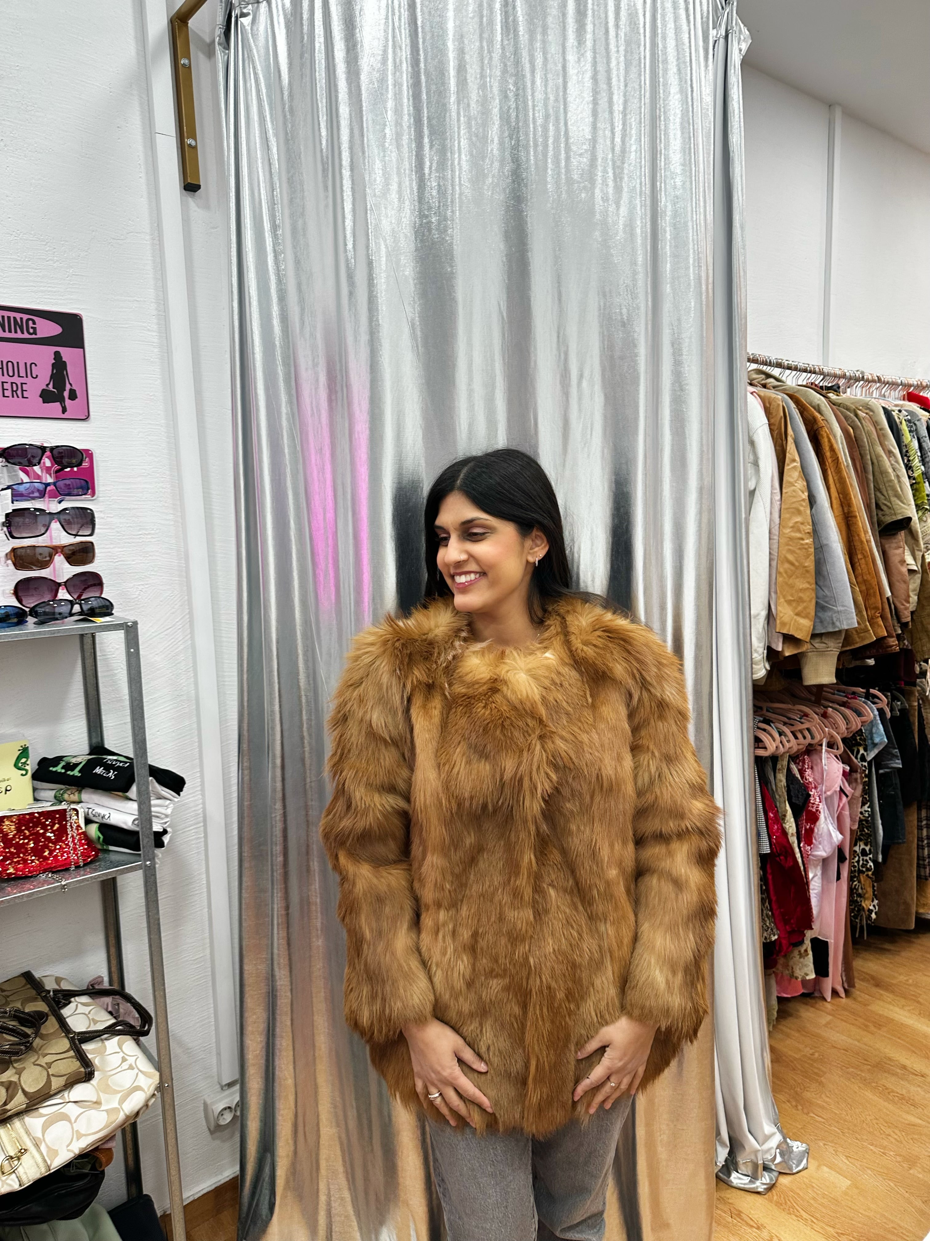 Vintage real fur coat