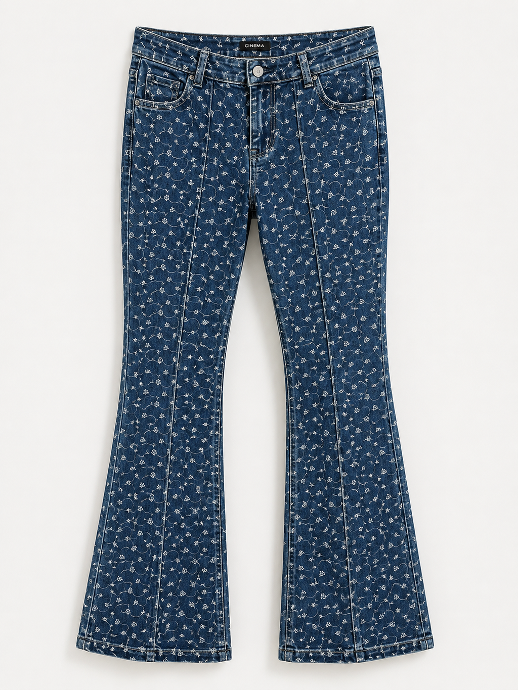 Cinema embroidered jeans