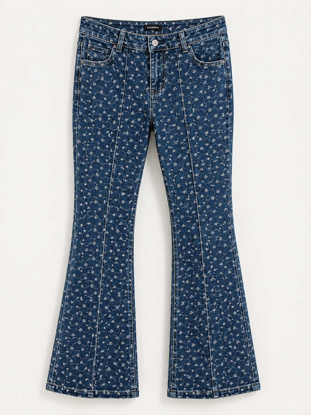 Cinema embroidered jeans
