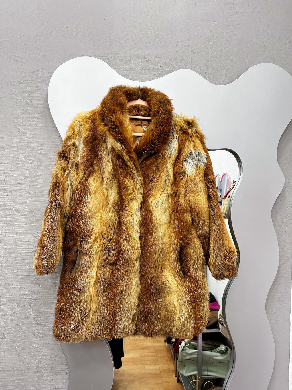 Vintage real fur coat