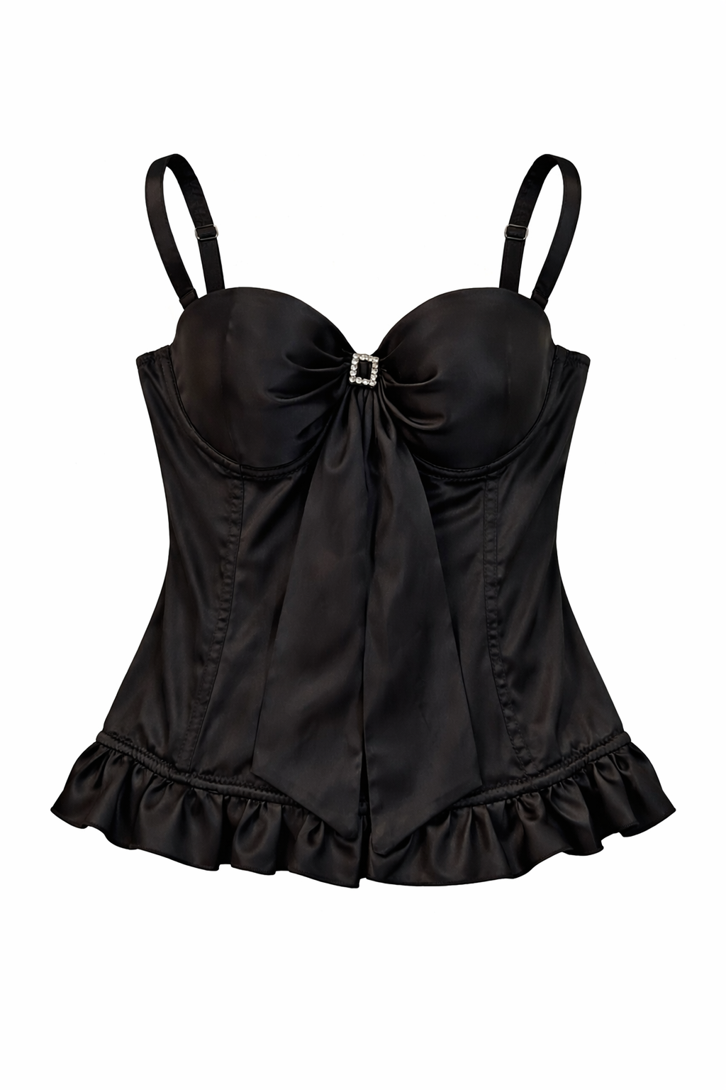 Satin corset top