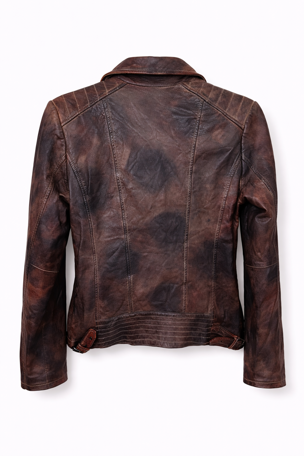Vintage leather biker jacket