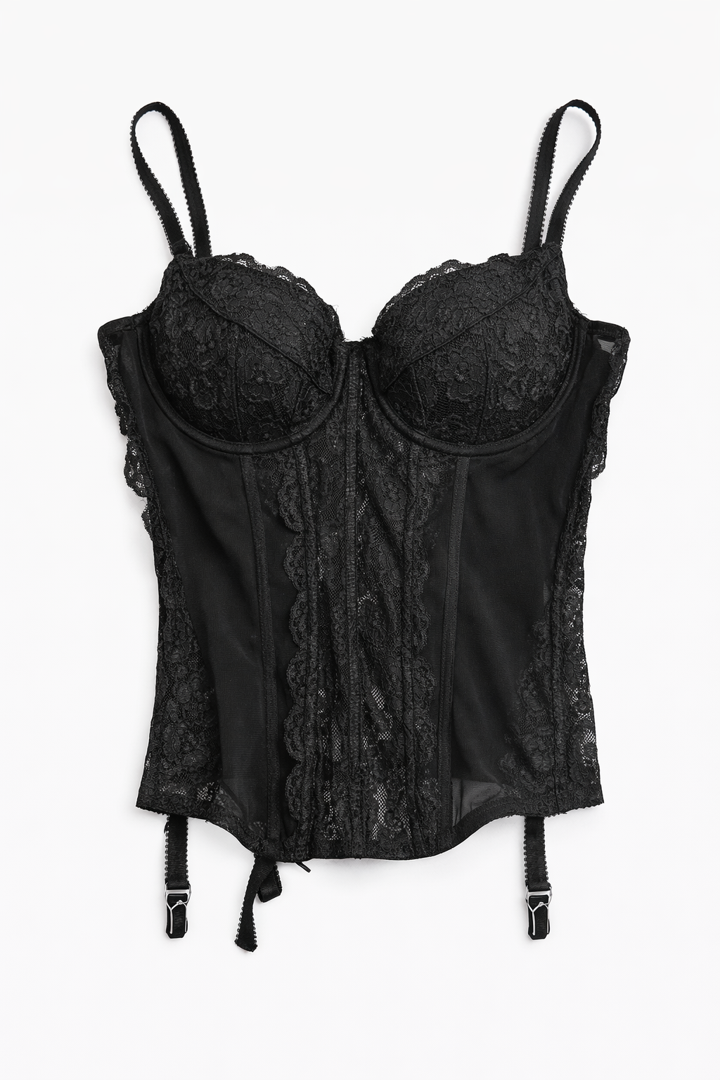 Black lace corset