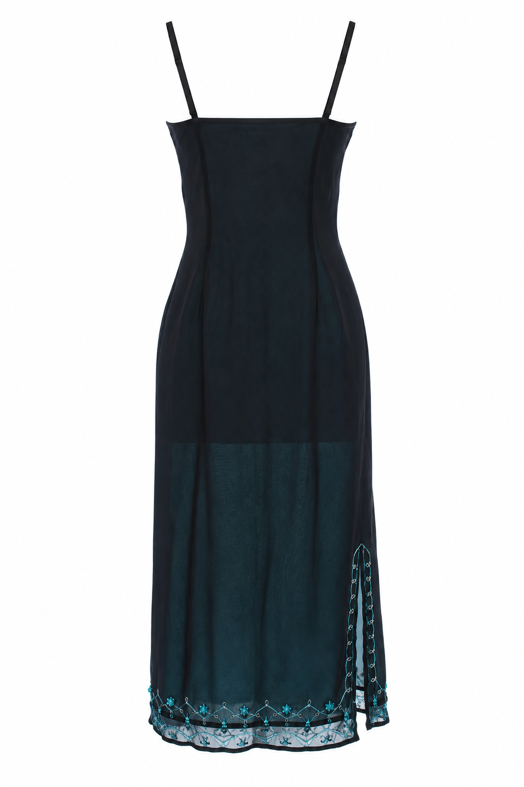 90s overlayered dress with small embellishments