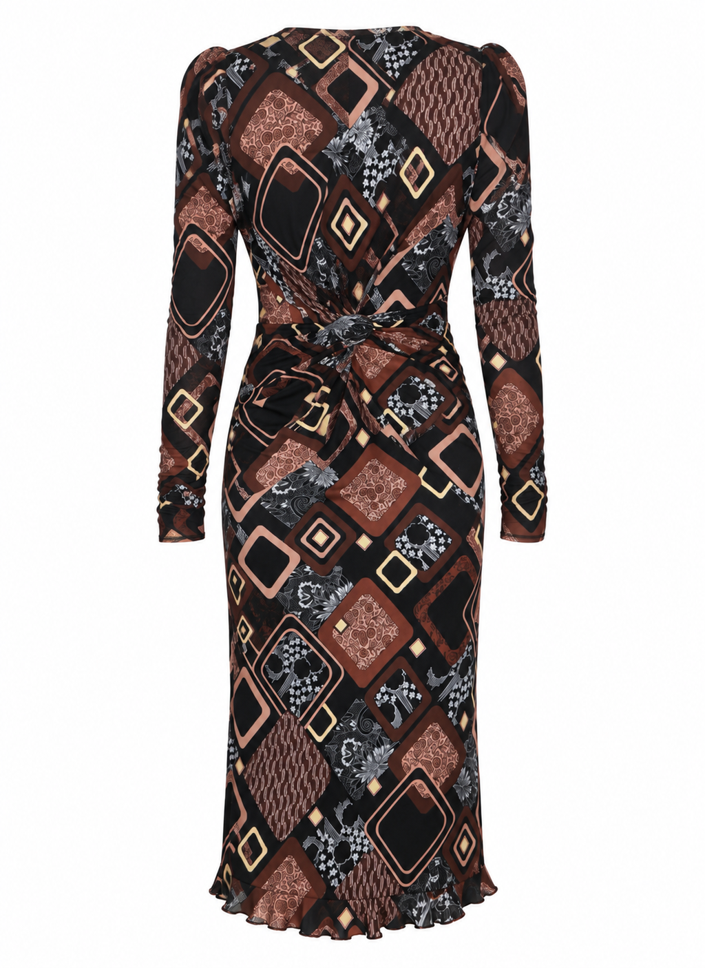 Deep V neckline dress