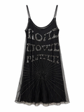Naf Naf mini mesh embellished dress
