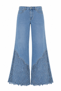 Lace detailed jeans