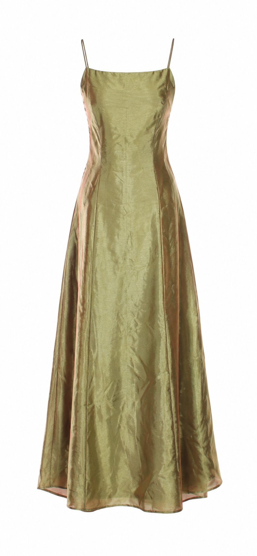 Metallic taffeta dress