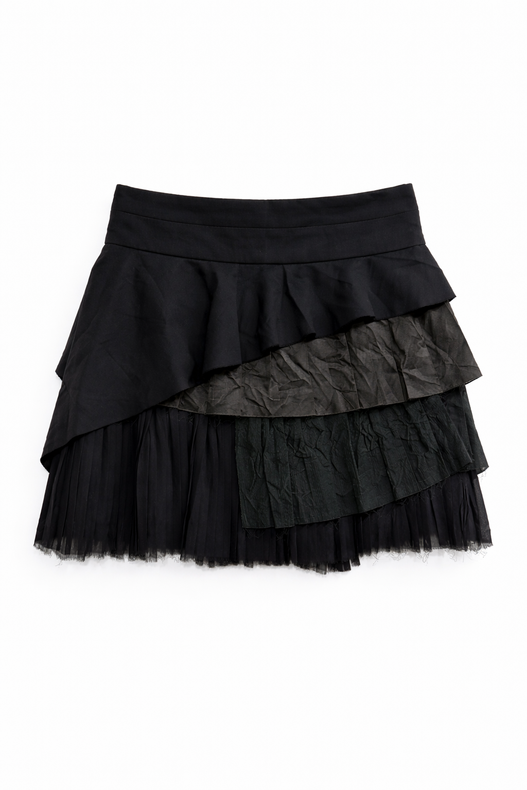 Mini ruffled skirt