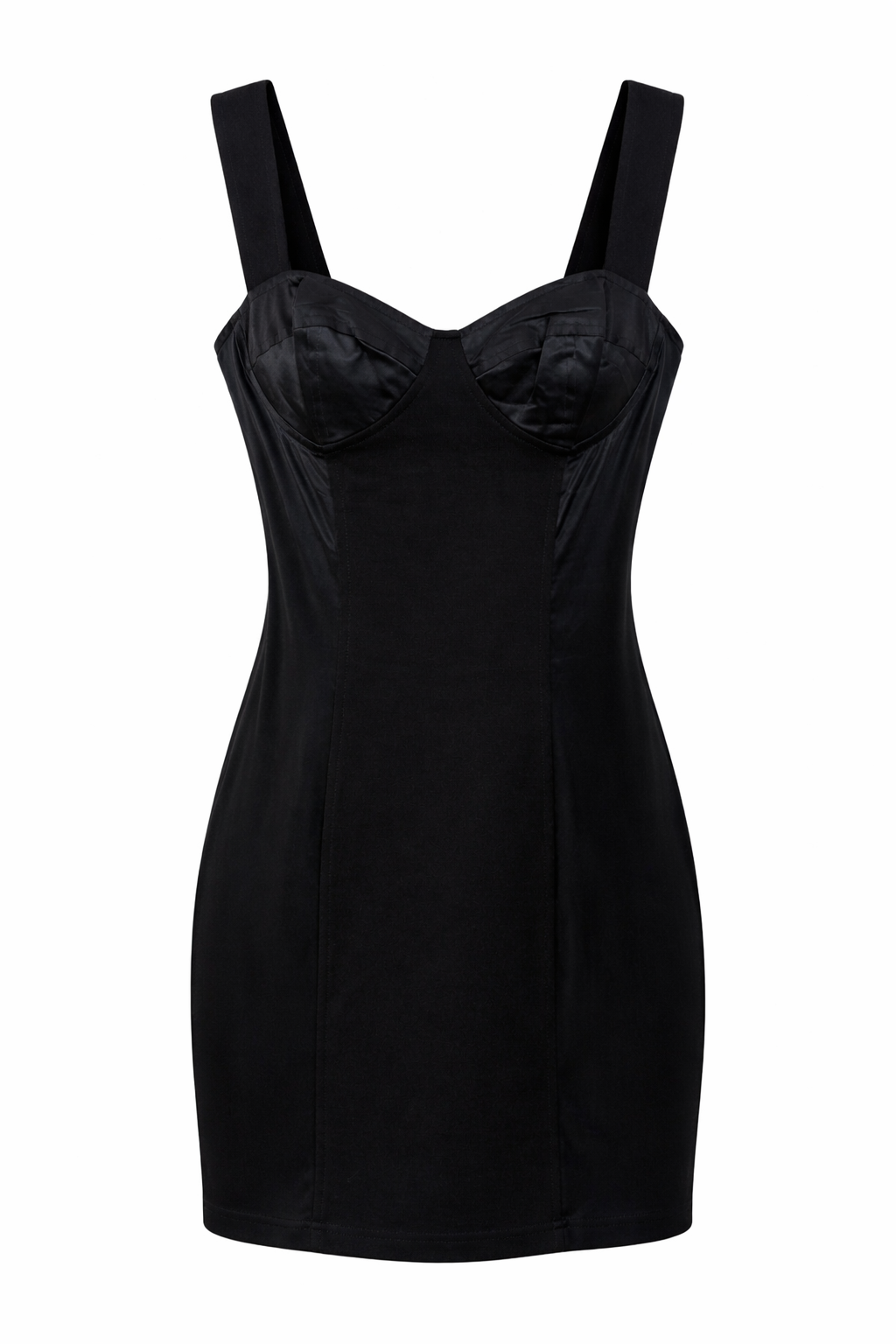 Corset mini black dress