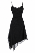 Vintage asymmetrical dress with lace details