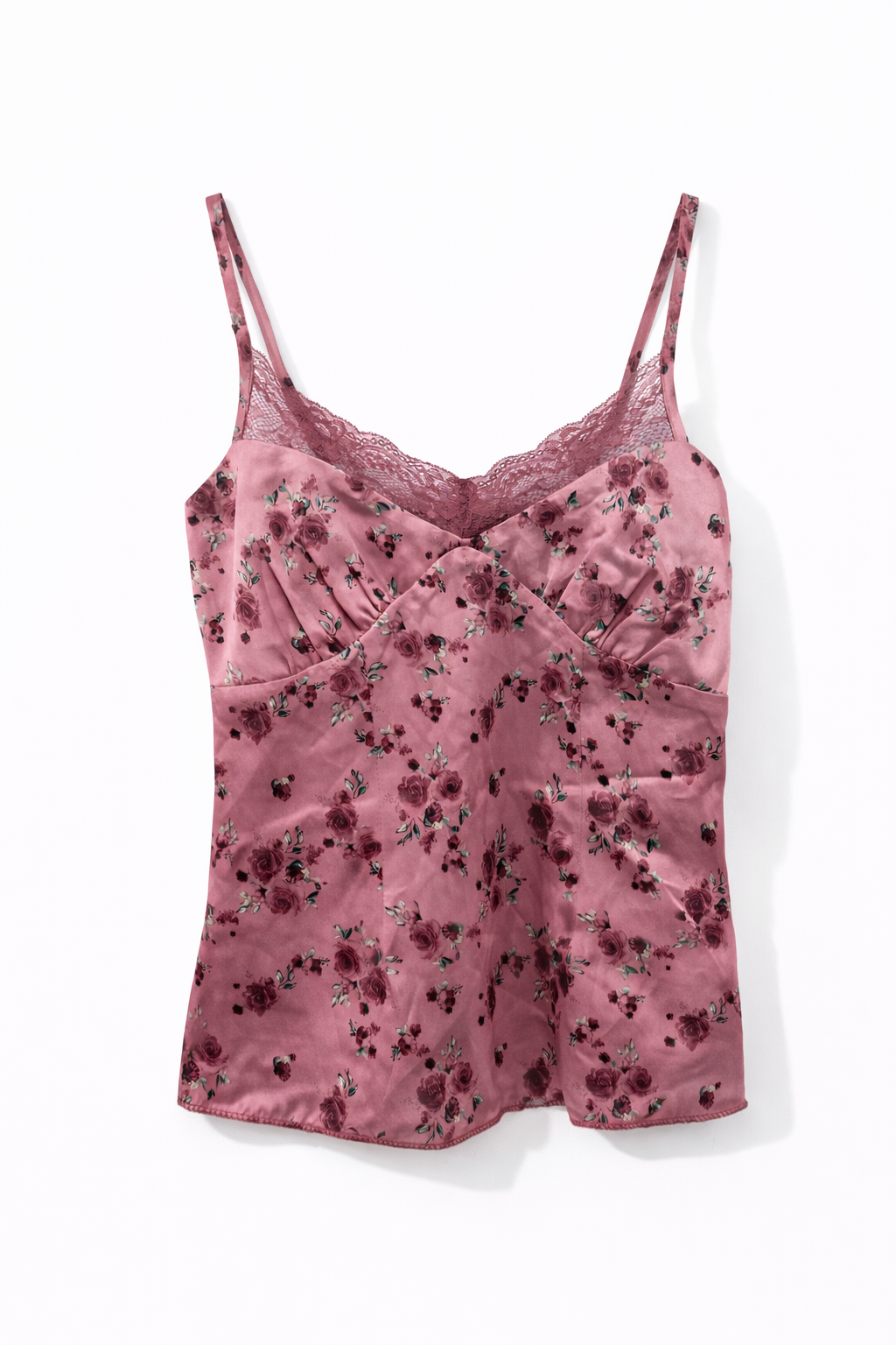 Floral satin cami top