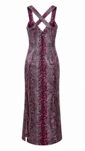 Snake print dress