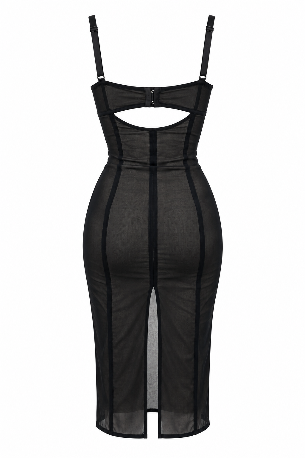 Morgan corset mesh dress