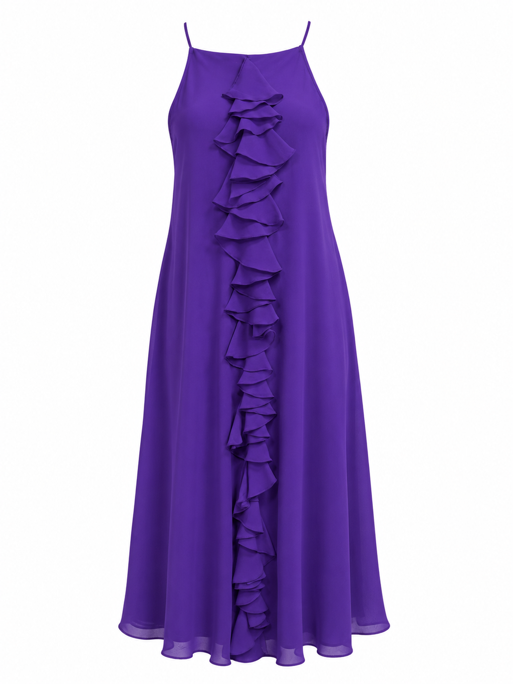 Handmade silk chiffon dress