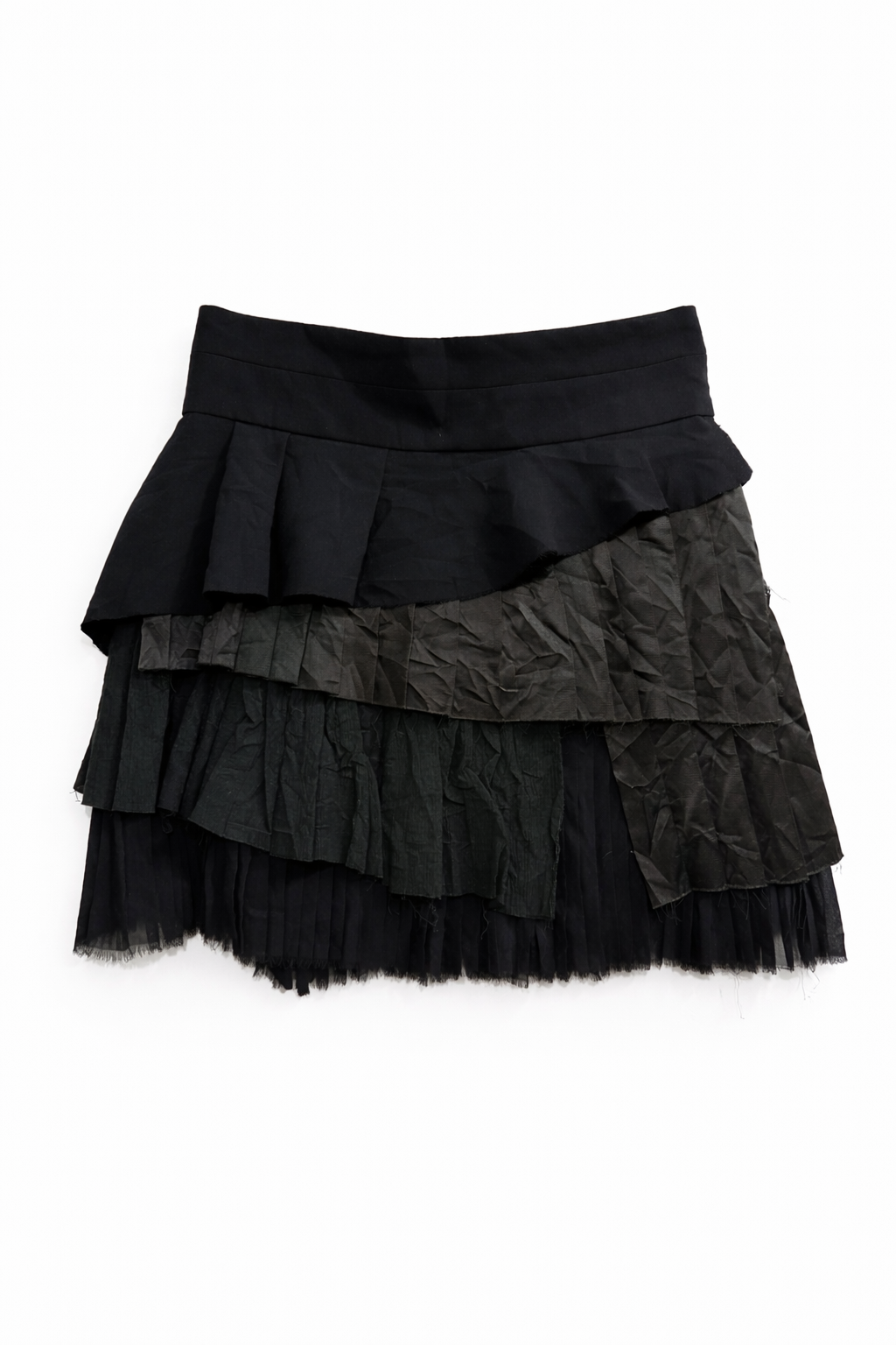 Mini ruffled skirt