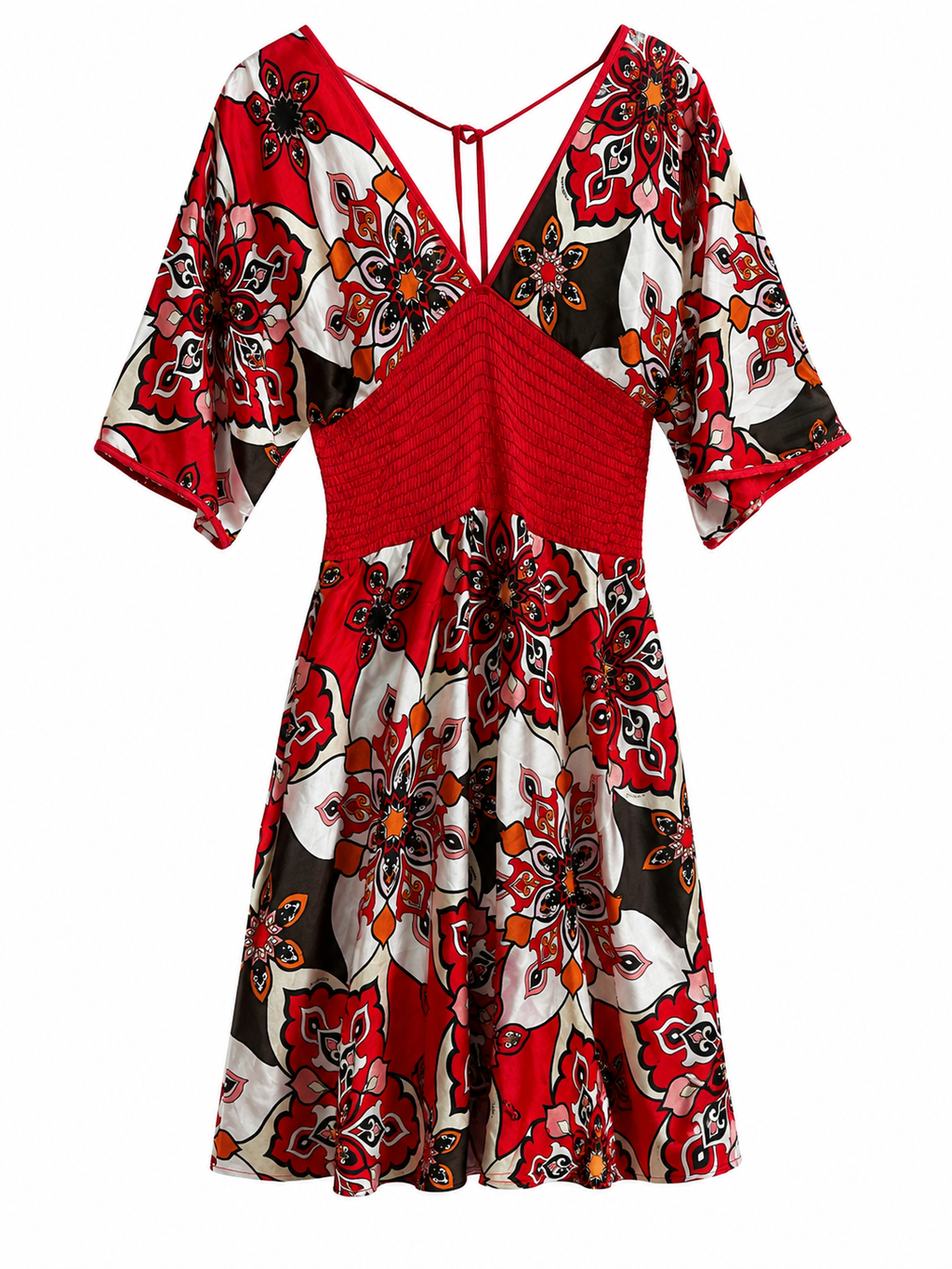 Mini multi patterned dress
