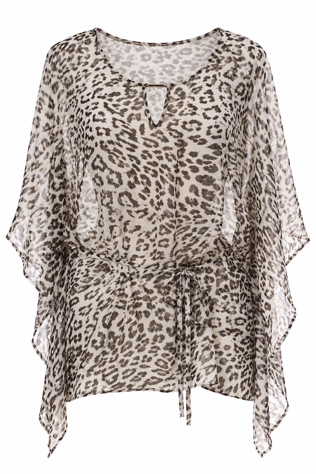 Animal printed flowy blouse