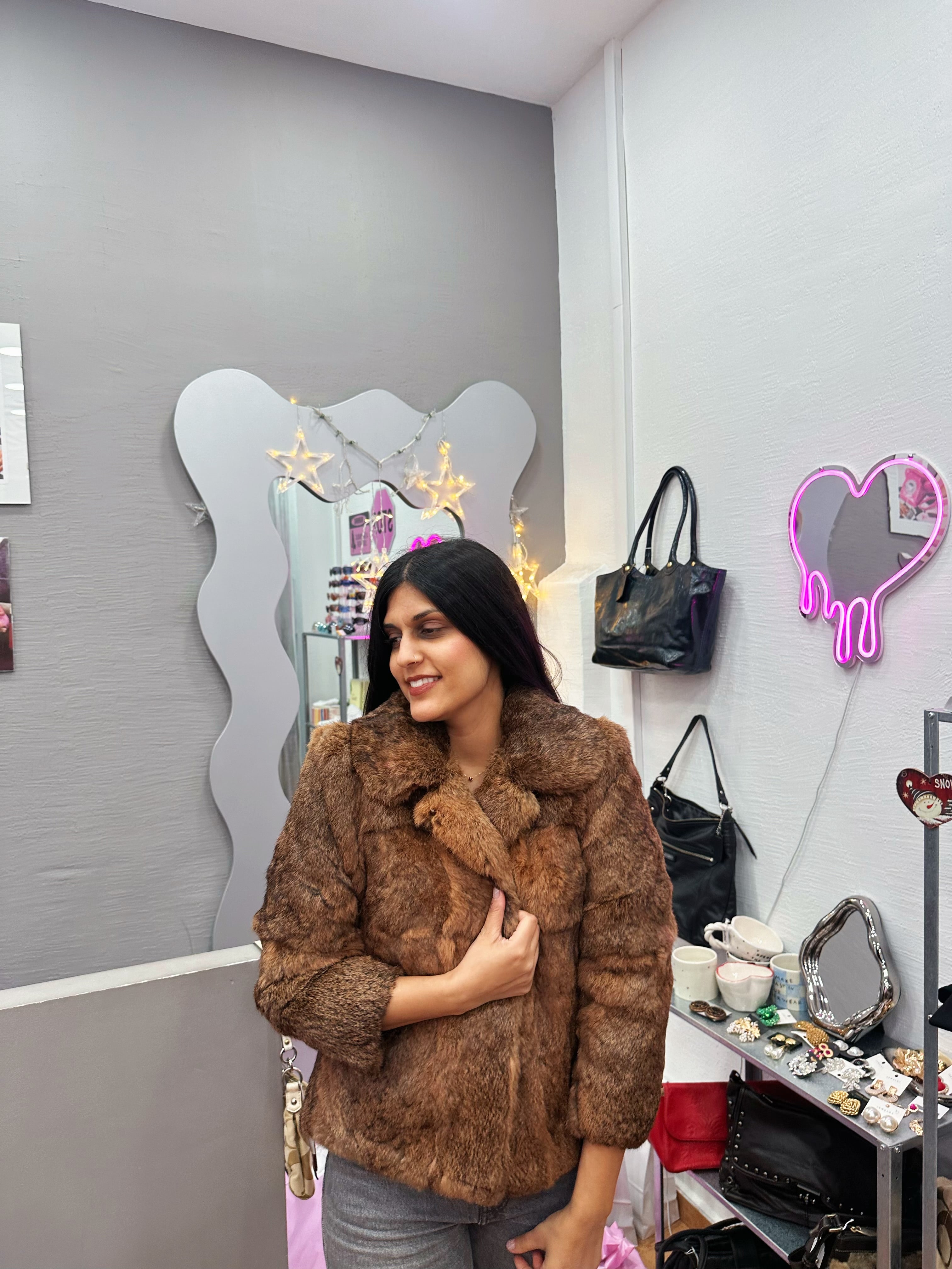 Vintage real fur jacket