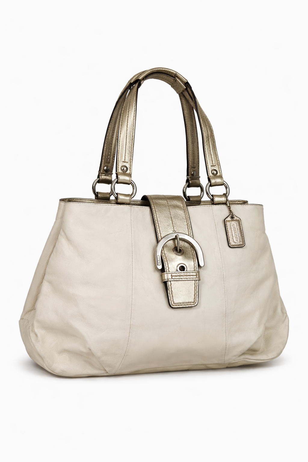 Vintage cream white Coach bag