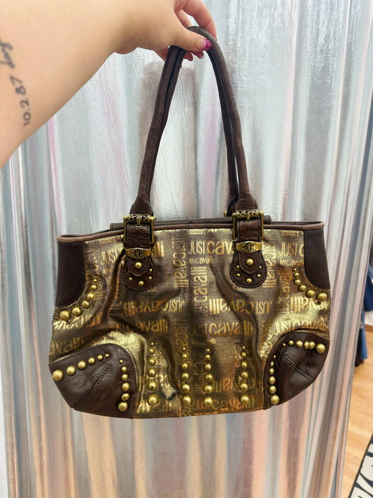 Gold Authentic Just Cavalli Bag