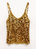 Sequin crochet top
