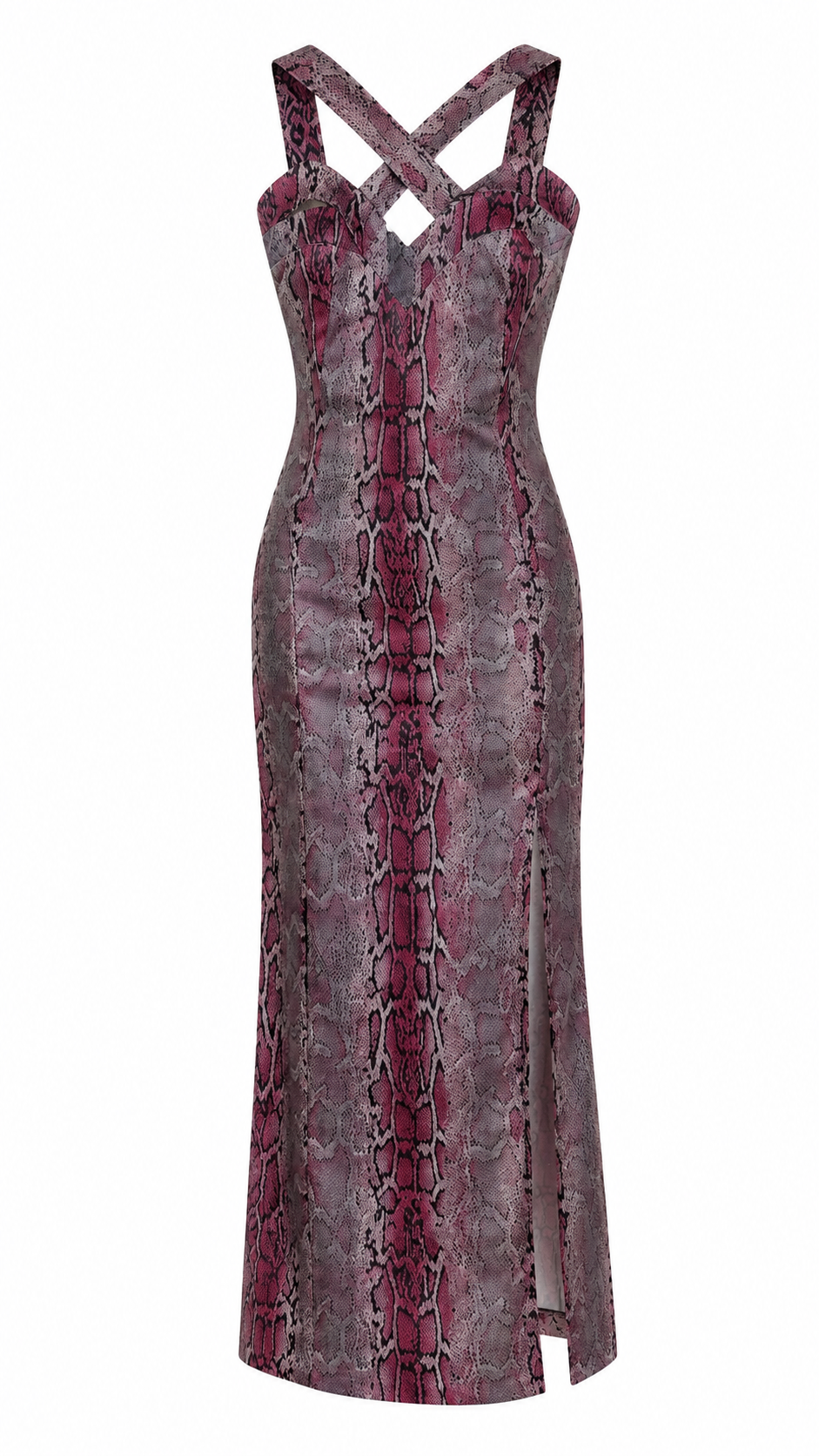 Snake print dress