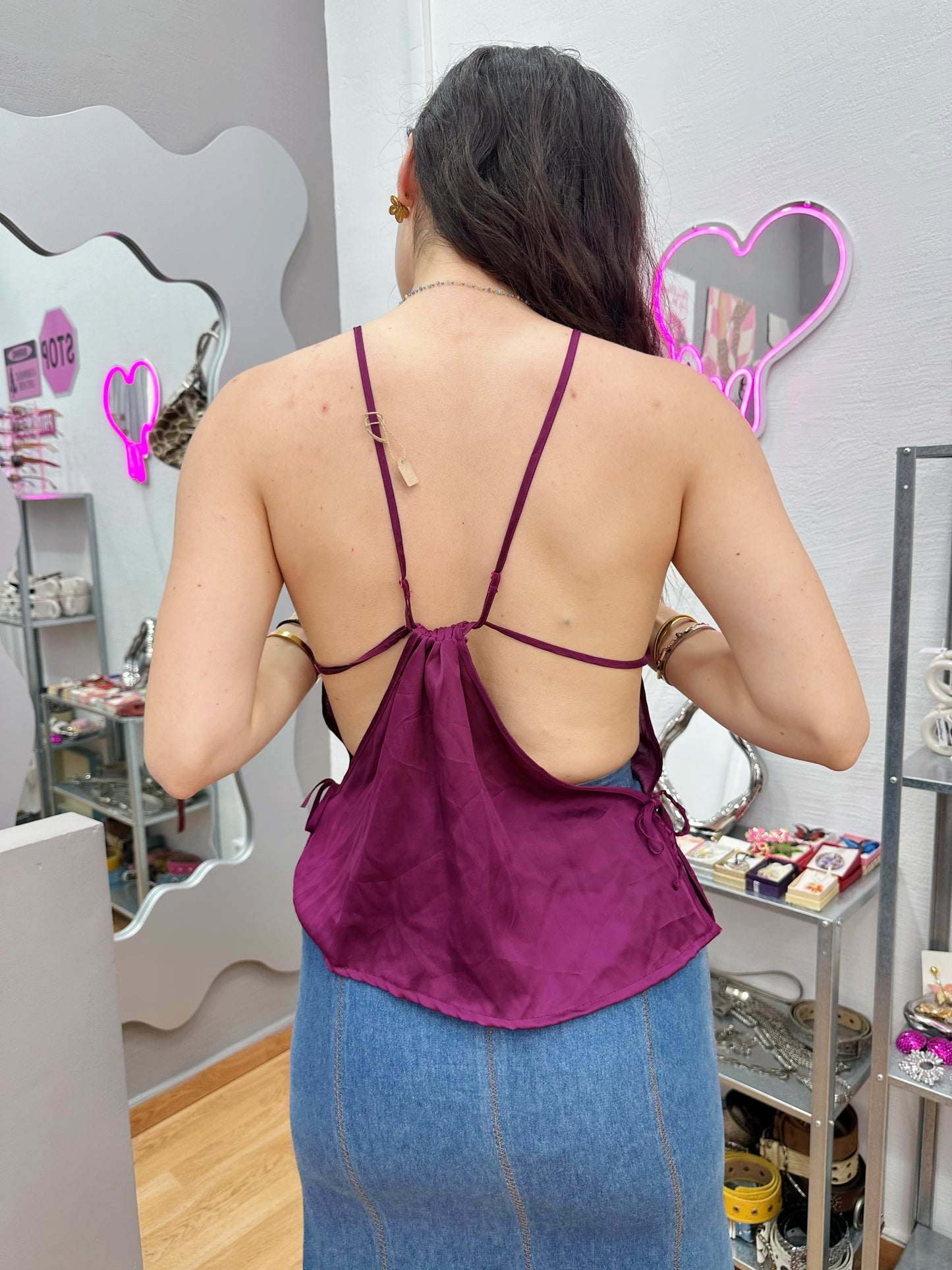 Backless cami top