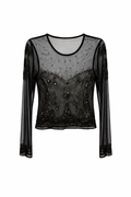 Beaded mesh top