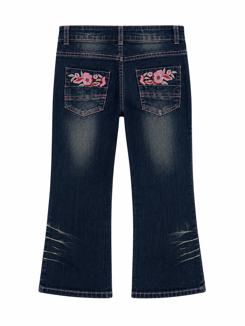 Y2K capri jeans with embroideries