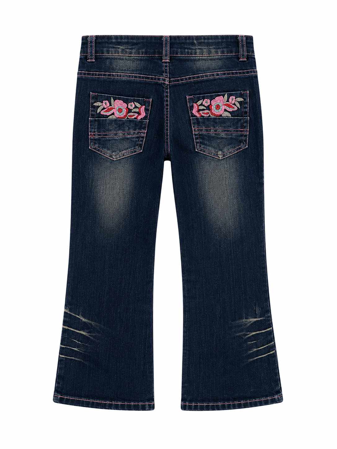 Y2K capri jeans with embroideries