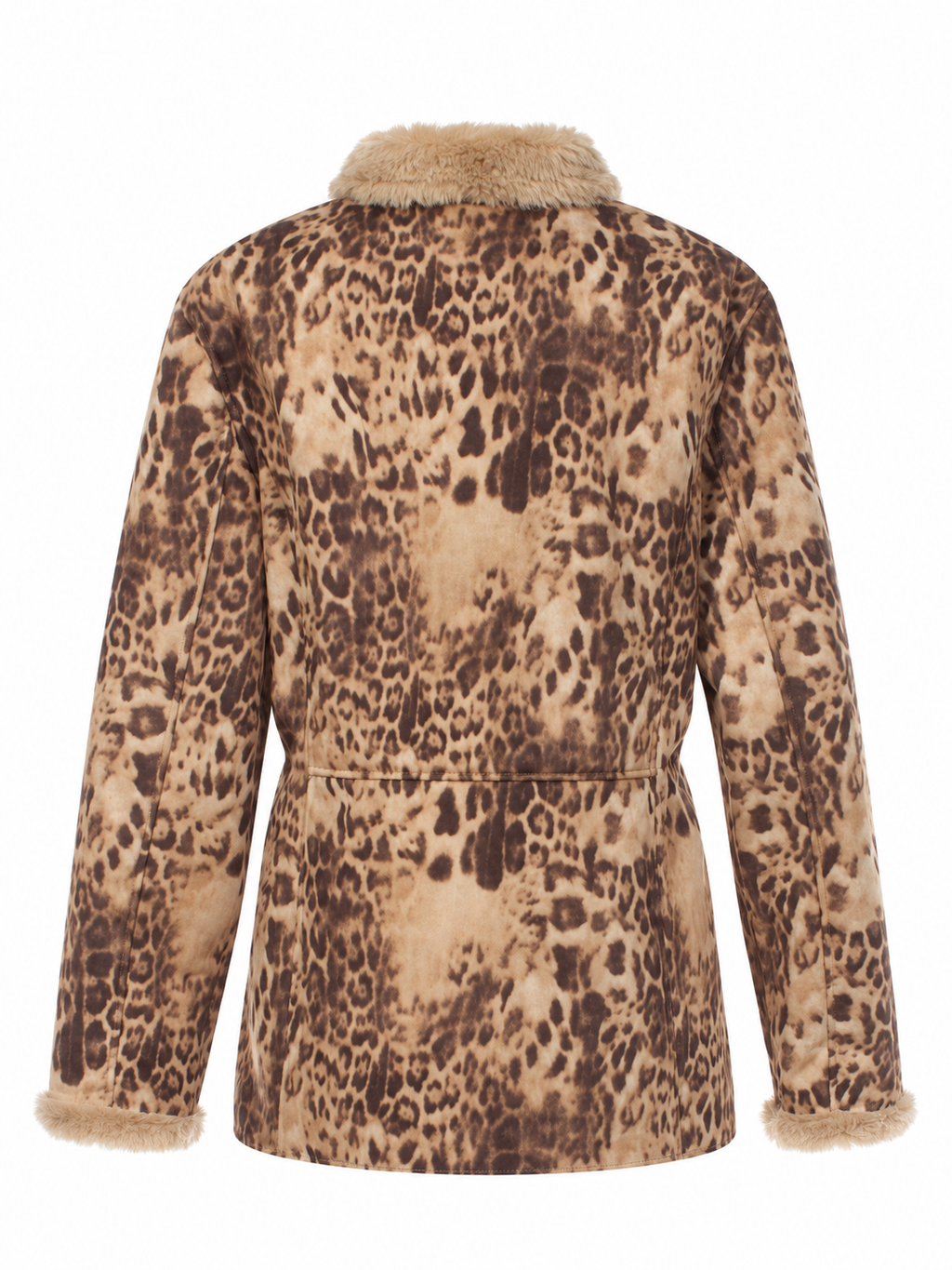 Winter leopard printed jacket