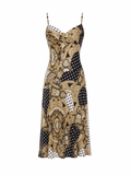 Vintage multi pattern dress