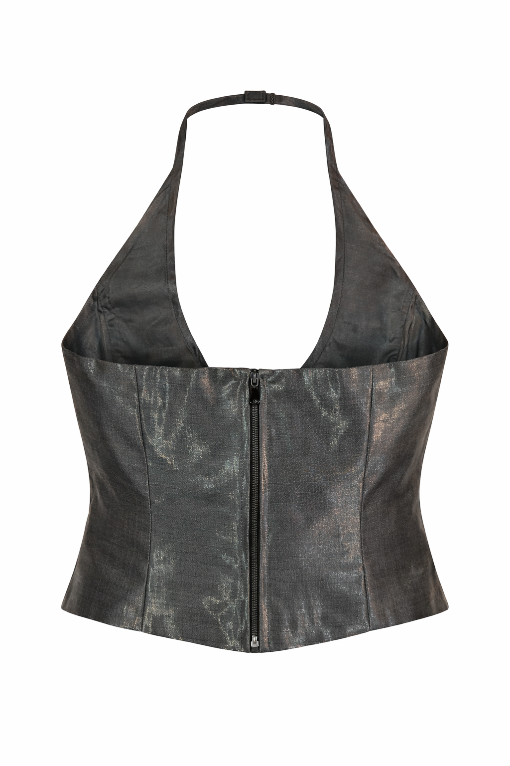 Metallic corset / halter neck top