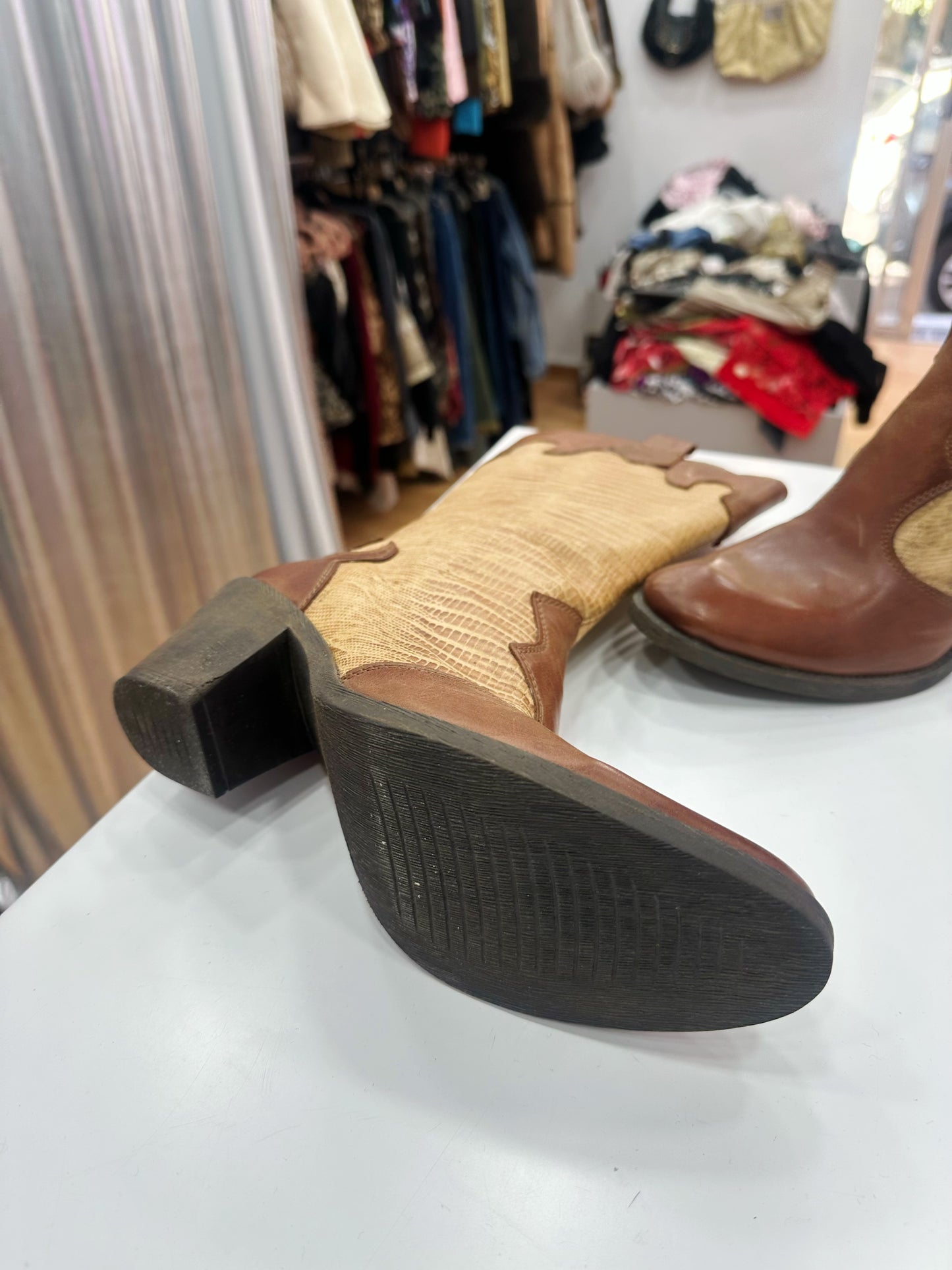 Deadstock leather boots