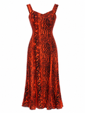 Midi animal printed dress