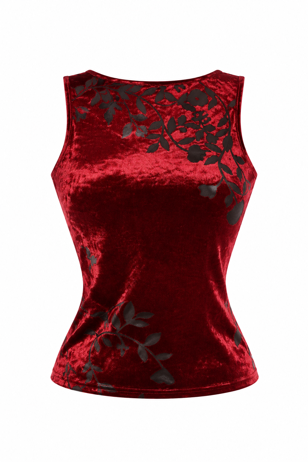 Velvet jacquard top